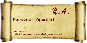 Moravecz Apostol névjegykártya
